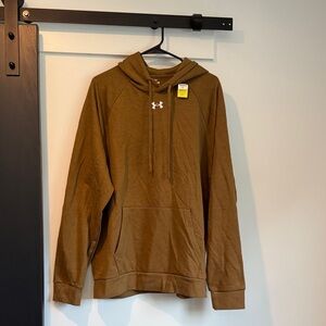 Under Armour Tan Hoodie with Logo